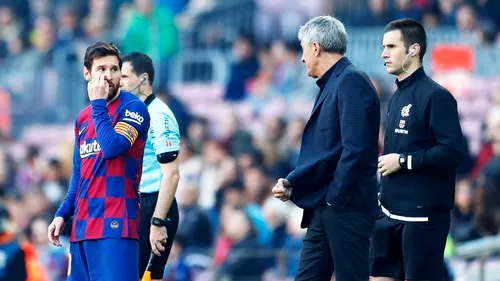 Scandal incredibil între Lionel Messi și antrenorul Quique Setien: „Dacă nu-ți place ce îți spun, știi unde se află ușa!”