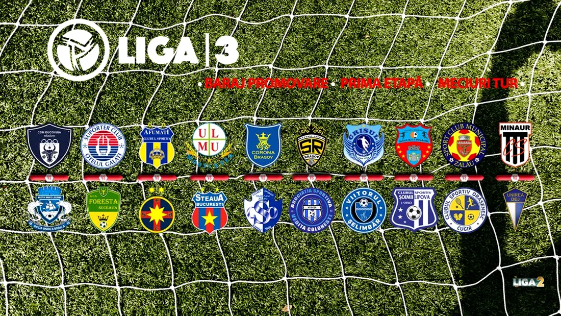 Barajele pentru promovarea în Liga 2 | SC Oțelul obține cea mai clară victorie, cu Foresta. Steaua, Vedița Colonești, Viitorul Șelimbăr și FCSB 2 sunt singurele care au câștigat în deplasare. La Baia Mare a fost singurul joc cu remiză