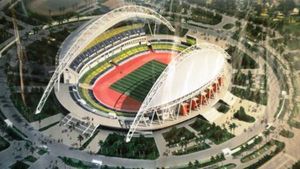 Inaugurare cu un amical de lux, dar probleme românești la cel mai modern stadion din Gabon!** Brazilienii au jucat pe un gazon praf și au rămas în beznă