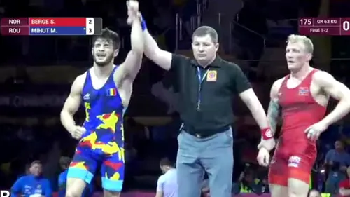 AUR european pentru luptele românești: Mihai Mihuț a câștigat titlul continental la categoria 63 kg. Alin Alexuc, medalie de bronz la 130 kg