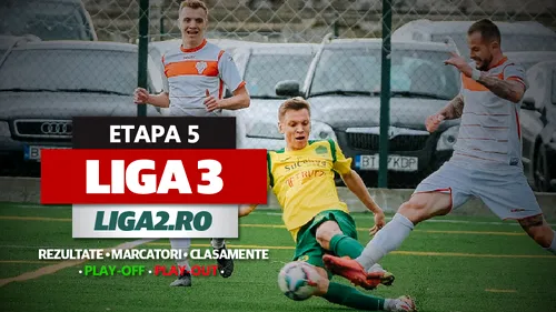 Liga 3, rezultate etapa 5 play-off și play-out | Foresta își ia revanșa în fața liderului, SC Oțelul pierde la Focșani. Reșița a tremurat în fața Devei, Hunedoara a defilat la Cugir