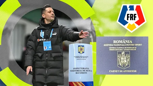 Lui Mirel <i class='ep-highlight'>Rădoi</i> îi poate fi interzis dreptul să mai stea pe banca echipei lui Mihai Rotaru şi să dea indicații în Superliga! Nu are carnetul de antrenor necesar, iar ITM şi FRF pot declanşa procedura împotriva fostului selecționer al României. EXCLUSIV