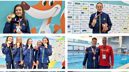 România, rezultate fabuloase la FOTE! Medalii pe bandă rulantă în doar 30 de minute. Recorduri peste recorduri pentru înotătorii tricolori