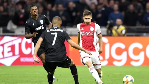 Ajax - PAOK Salonic 3-2. Grecii au fost pe modul autodistrugere la Amsterdam! 