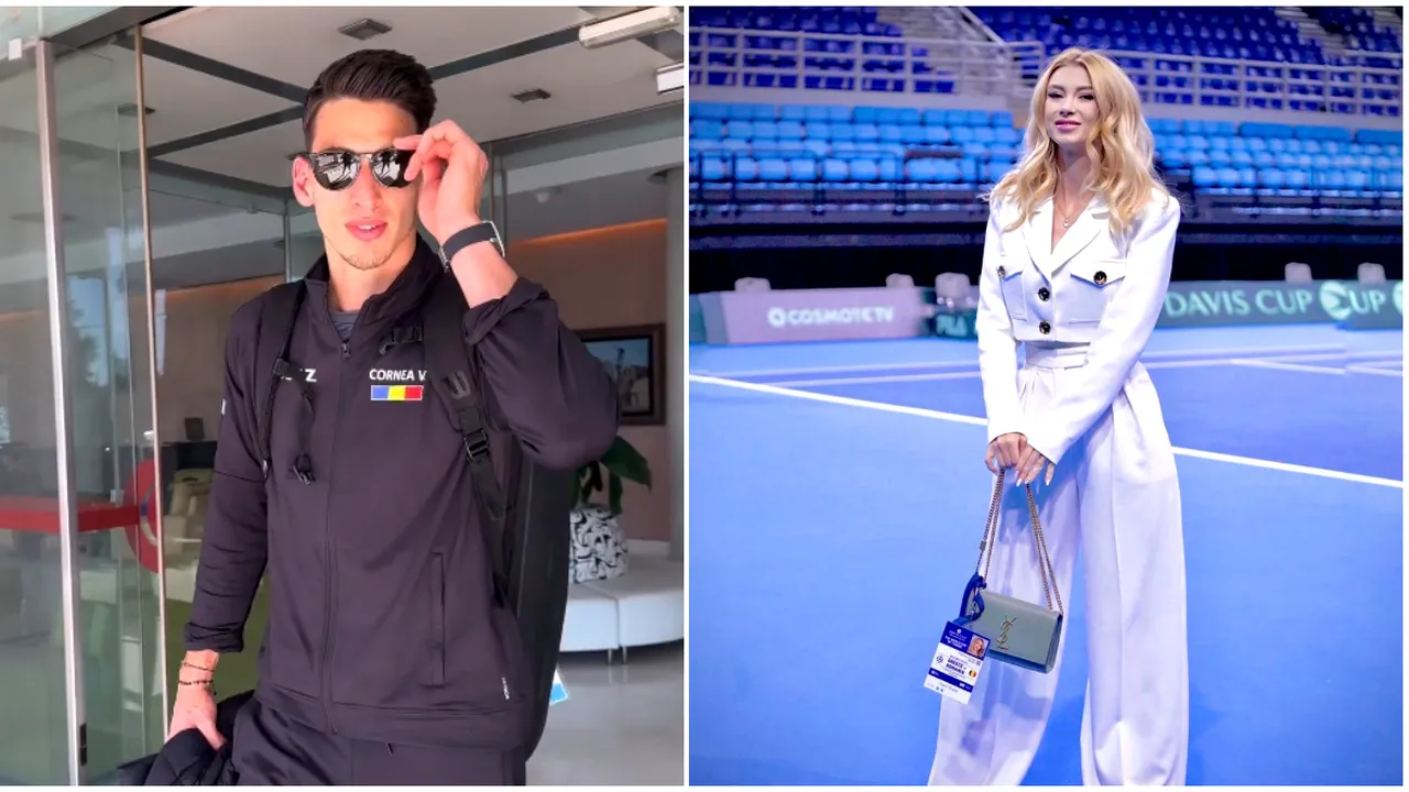 Victor Cornea și Andreea Bălan, nevoiți să se despartă! Decizia luată de tenismen după eșecul dureros din Cupa Davis. FOTO