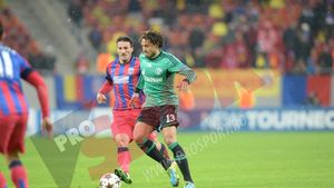 Piovaccari se resimte și acum, după faza la care Steaua merita penalty: "Eu am lovit mingea, portarul m-a lovit pe mine"