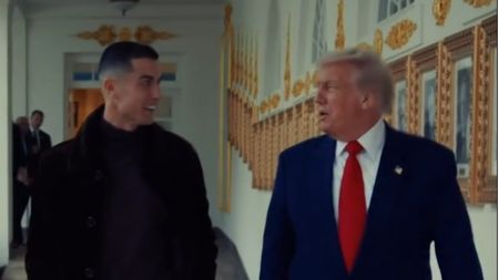 Casa Albă a folosit două cuvinte pentru a descrie imaginile cu Cristiano Ronaldo şi Donald Trump