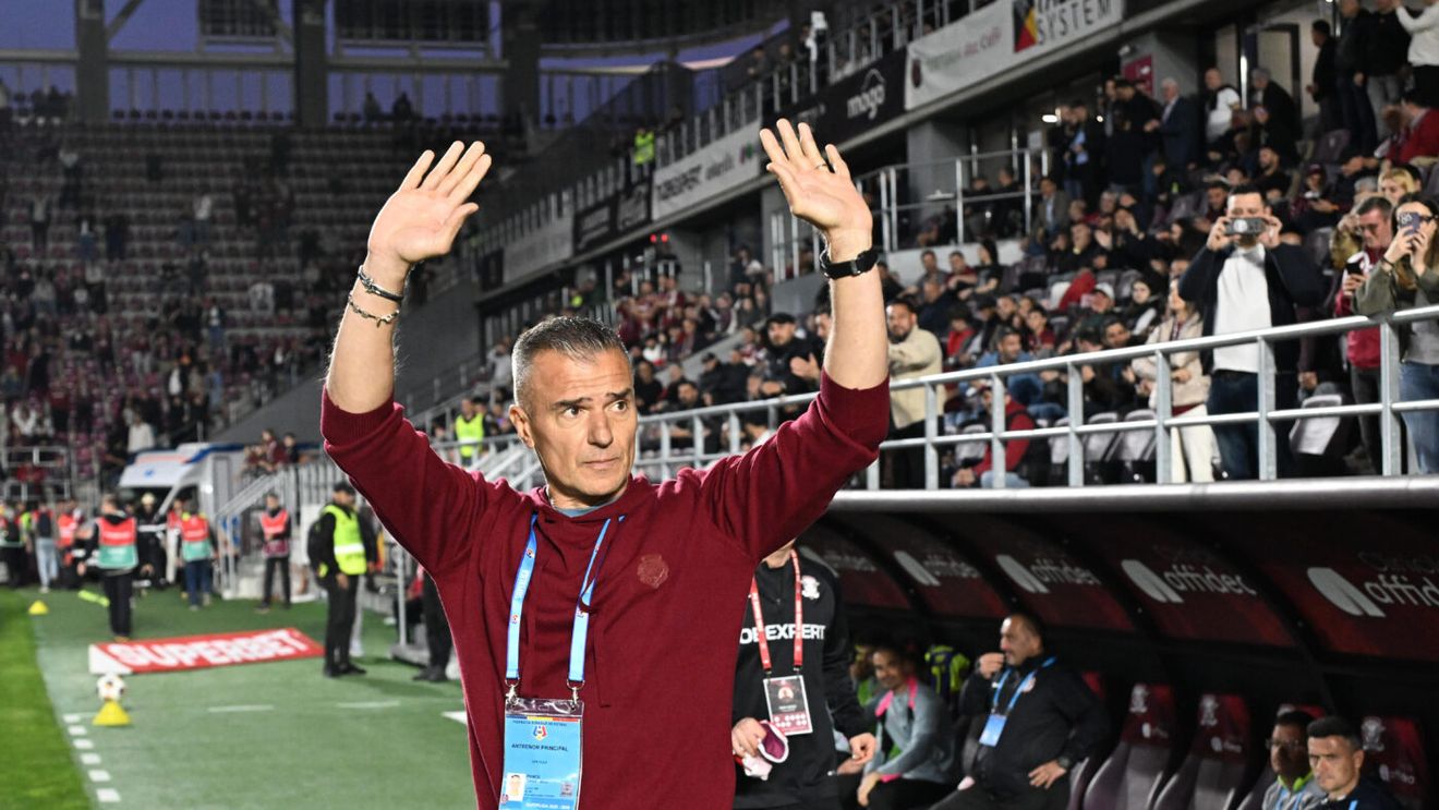 Obiectivul lui Daniel Pancu la CFR Cluj după ce s-a aflat că e dorit de Rapid: „Eu la asta mă gândesc acum”