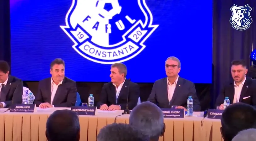 OFICIAL | Gheorghe Hagi va antrena Farul Constanța! Care este organigrama grupării de la malul mării