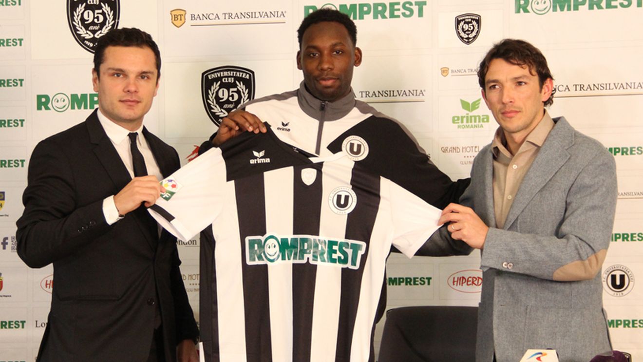 "U" l-a prezentat pe "noul Kluivert": "Fac tot posibilul să ating nivelul lui. Vreau să joc cât mai mult la Cluj"  