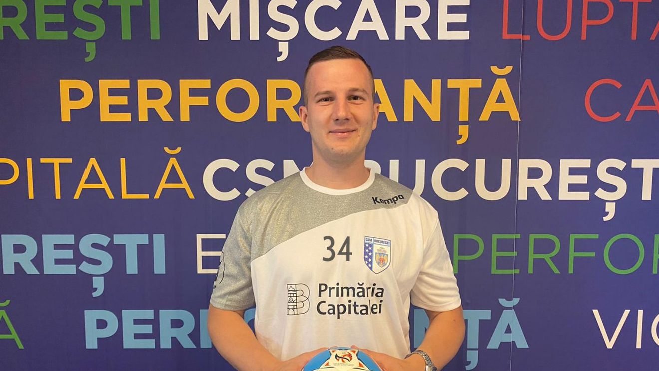 Au venit întăririle la CSM București! Cea mai importantă achiziție a „tigrilor” confirmată până acum: Marko Davidovic, jucător adus de la Tatabanya, din grupele Cupei EHF