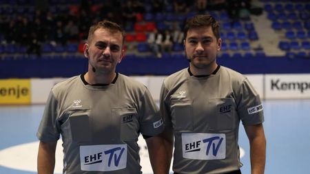 Pîrvu și Potîrniche au obținut ecusonul IHF! Doi arbitri din handbal au reușit pe plan internațional. „Un vis început acum 6 ani" | SPECIAL