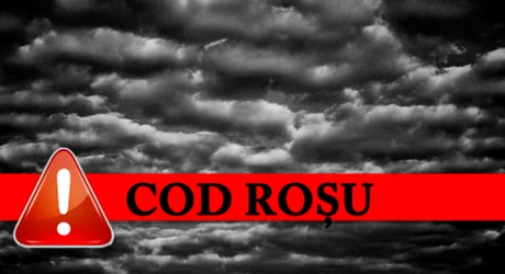 Cod roşu de ploi torenţiale şi vijelii. Zona vizată de avertismentul ANM