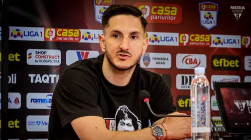 Marko Vukcevic abia așteaptă derby-ul UTA – Rapid: „Va fi un un meci mai frumos decât restul”