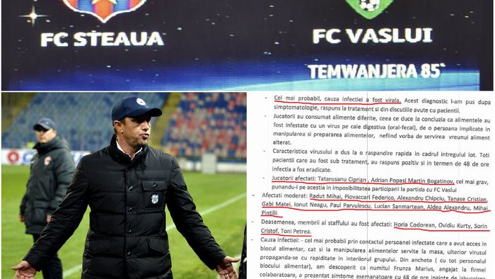 Ștucan, dezvăluiri incredibile din procesul cu Reghecampf: cei 5 jucători infectați cu virusul misterios de la Steaua - Vaslui 0-1 au devenit 13 în instanță!  Unul dintre cei 13 neagă că a fost bolnav: "N-am avut nimic cu Vaslui"