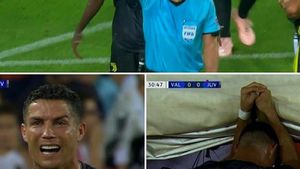 Herr Brych, tu ce vezi? FOTO & VIDEO | Imaginile care-l vor face pe Ronaldo să-l urască și mai tare pe arbitrul neamț. Ce s-a întâmplat pe "Mestalla" după eliminarea lui Cristiano
