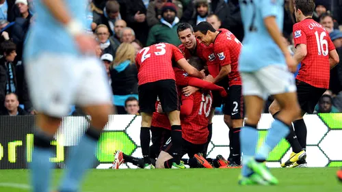 United este șeful în derby și în Anglia:** City - United 2-3! Van Persie a dat lovitura în prelungiri, Rooney a reușit o dublă