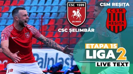 CSC Șelimbăr scapă printre degete victoria cu CSM Reșița, la Sibiu, după ce a fost condusă. Echipa lui Claudiu Niculescu este campioană de iarnă în Liga 2