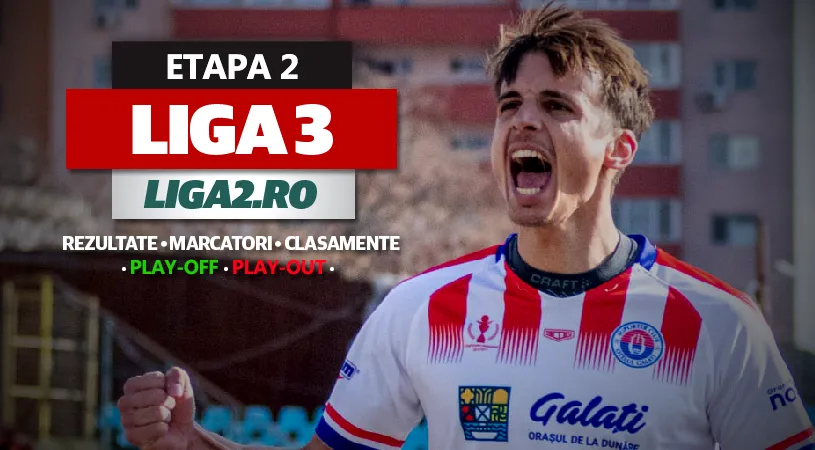 Liga 3, etapa 2 de play-off și play-out | Foresta pierde cu Dante, SC Oțelul și CSM Reșița s-au impus cu Focșani, respectiv Deva. CS Hunedoara și Progresul Spartac, ținute în șah pe teren propriu. Victoria etapei: 10-1 în deplasare