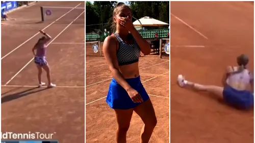 Românca „rea” din WTA, show nemaivăzut pe teren: a făcut gesturi către adversară, s-a lovit singură și a dat cu racheta de pământ după ce s-a certat cu arbitrul. VIDEO