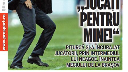 Piturcă: "Jucați pentru mine!" **Vezi ce le-a transmis fostul selecționer elevilor săi!