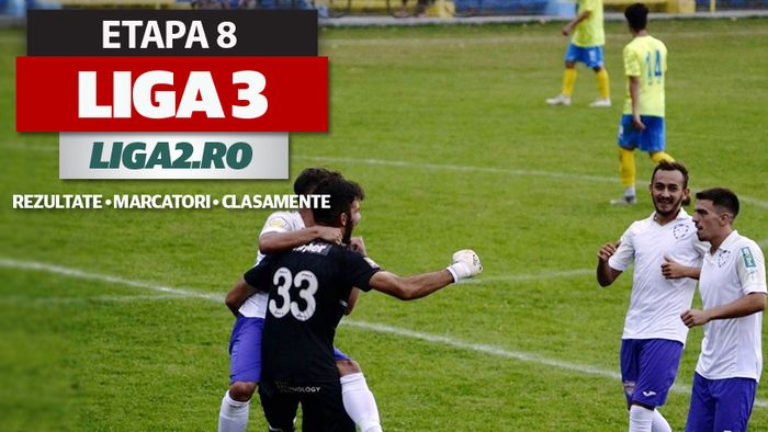 Liga 3, etapa 8, rezultate şi marcatori | Aerostar defilează, Ceahlăul a umilit Foresta. Slobozia își ia avans, Brăila bate echipa lui Nicoliţă, iar ”FC U” Craiova trece greu de Deva