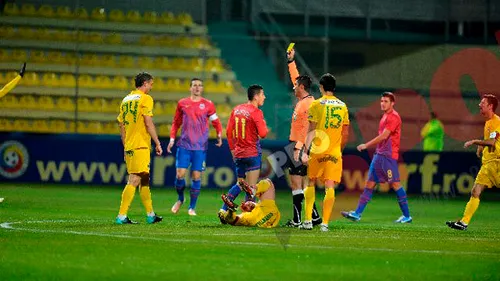 Scene de K1 la Chiajna:** steliștii au luat galbene pe bandă, trei intrări au fost criminale! Dacă luau cartonaș roșu, ar fi ratat derby-ul cu Dinamo