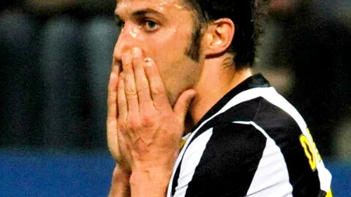 Del Piero, ce ghinion!** Atacantul s-a reaccidentat, la 4 zile de la revenire