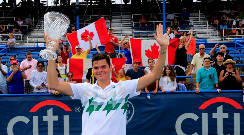 Raonic s-a impus la Washington în prima finală canadiană din istoria circuitului ATP