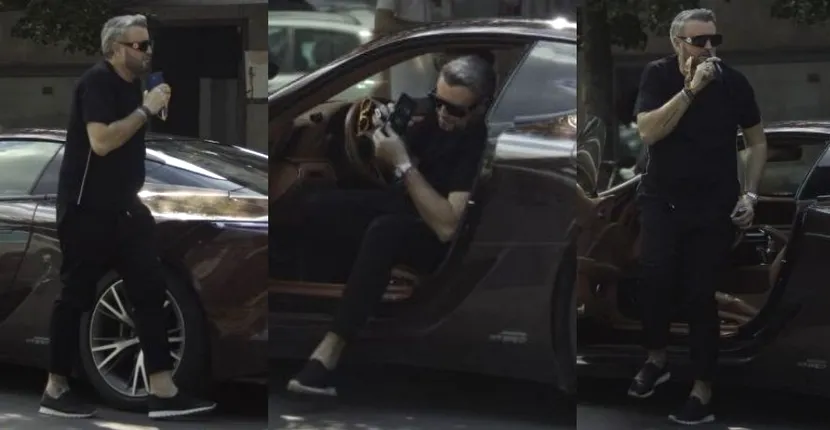FOTO EXCLUSIV / Cătălin Botezatu, aroganță chiar și pe caniculă! Nu degeaba se spune că este cel mai stilat bărbat din România