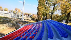 Primele scaune noi pe stadionul din Târgoviște! Când ar putea juca în sfârșit acasă Chindia