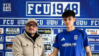 Nicolas Bornescu, fiul lui Mircea Bornescu, a semnat cu FCU Craiova! Fostul portar, un tată mândru: ”Emoțiile pe care le trăiesc, de nedescris!”