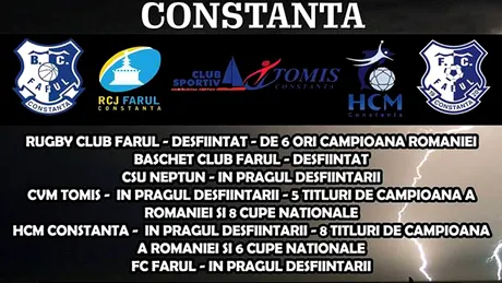 Diseară e miting pentru salvarea sportului constănțean.** Echipele de volei și handbal participă, cea de fotbal nu