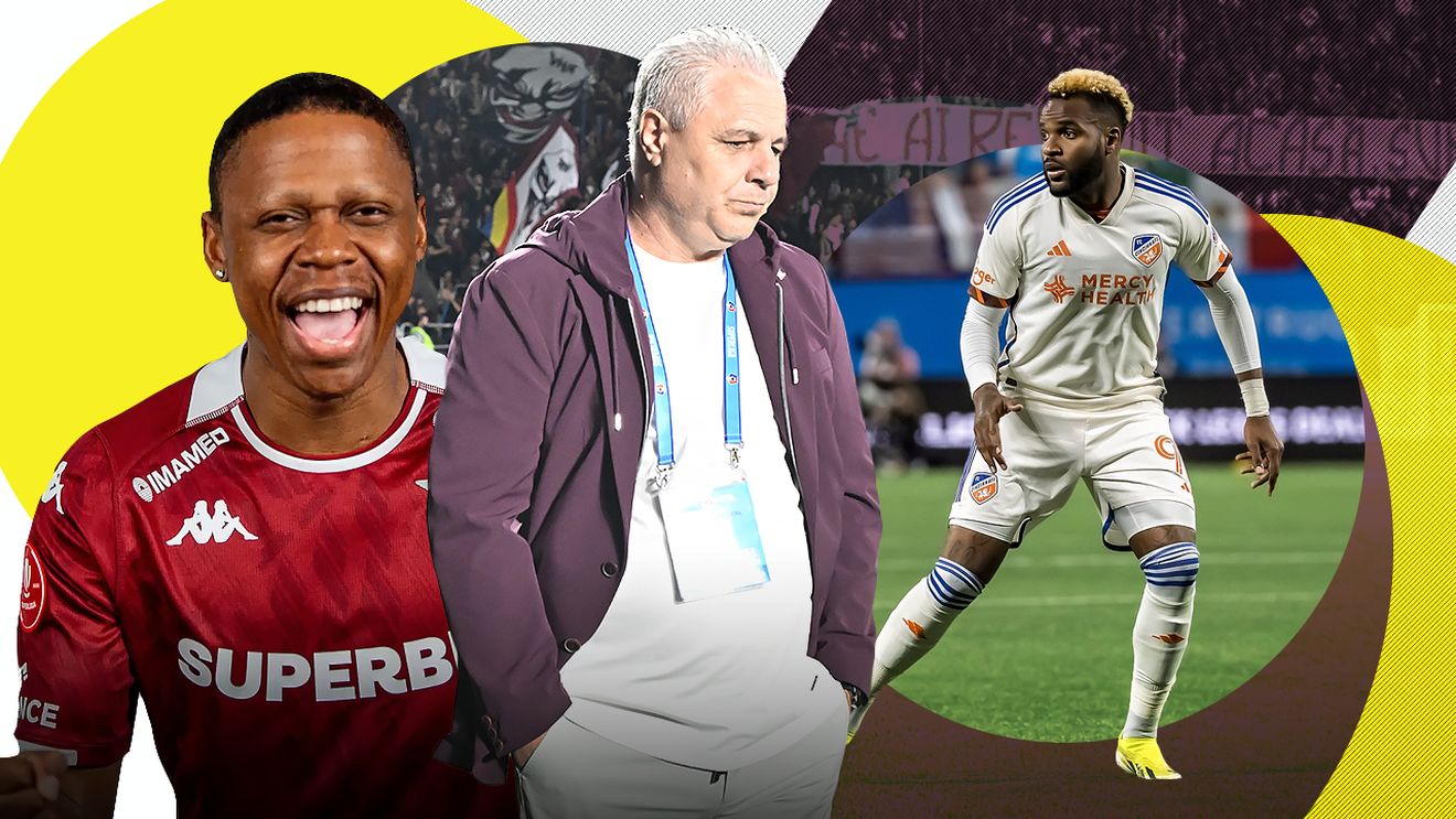 După înfrângerea cu U Cluj, Rapid București mai primește o lovitură de proporții! Motivul pentru care Marius Șumudică nu-i poate utiliza pe Aaron Boupendza și Clinton N'Jie: „Sunt probleme!”. EXCLUSIV