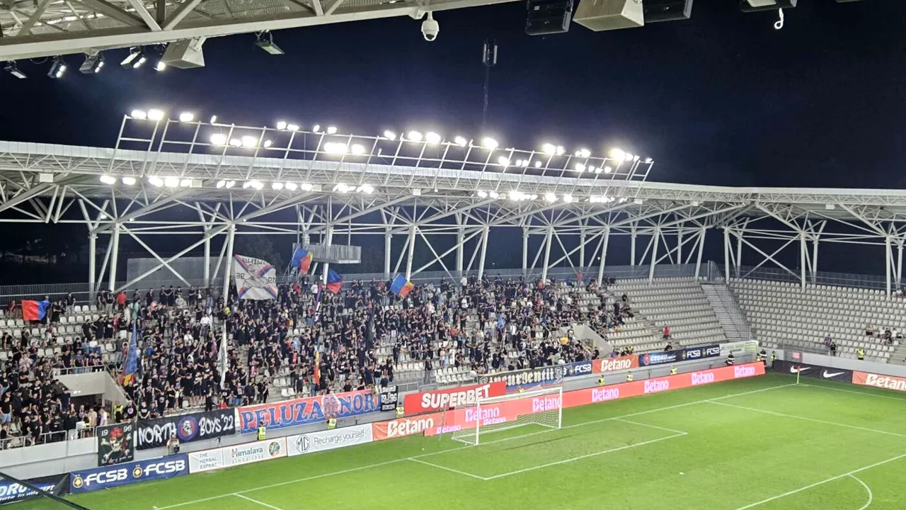 FCSB, părăsită de fani la meciul cu UTA, la numai trei zile după succesul uriaș cu LASK Linz, din Europa League! Câți spectatori au putut să vină pe „Arcul de Triumf” duminică