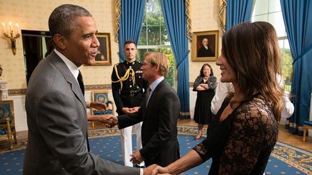 UPDATE De ce a postat Nadia luni o poză cu Obama realizată în luna iulie. Explicația "Zeiței de la Montreal" 