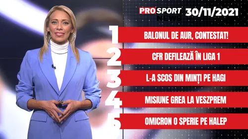 ProSport News | Gică Hagi, scos din minți de întrebarea unui jurnalist! Cele mai noi știri din sport | VIDEO