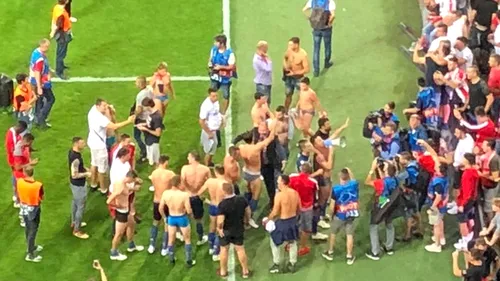 Fanii sârbi au invadat terenul și i-au dezbrăcat pe jucători! Steaua Roșie Belgrad a scris istorie și s-a calificat în premieră în Liga Campionilor | VIDEO