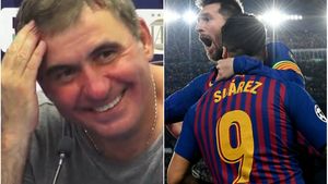 "Regele" Hagi, plecăciune în fața zeului Messi: "E periculoș și când doarme! El și Suarez, letali"