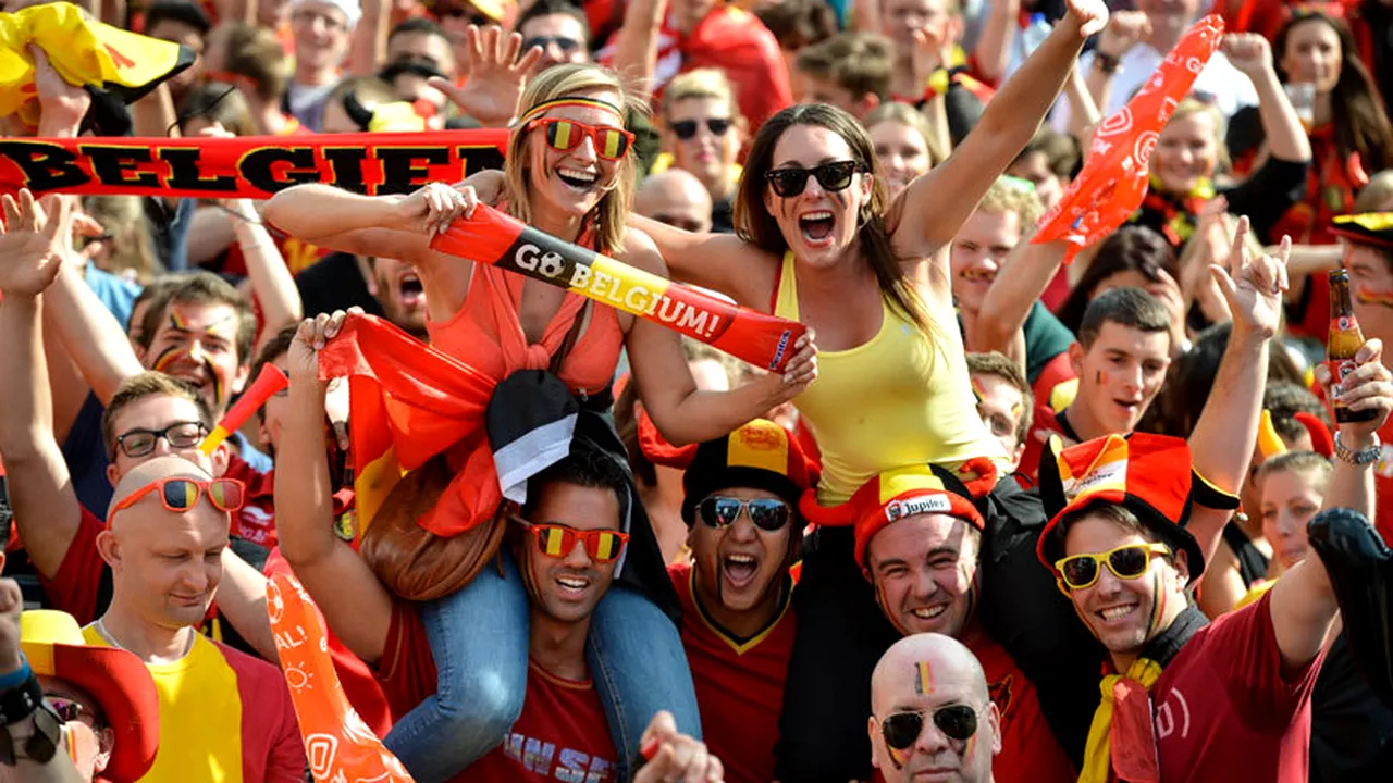 FOTO | Faza serii la Cupa Mondială. Cum a fost surprins un suporter al Belgiei în timpul meciului cu Rusia 