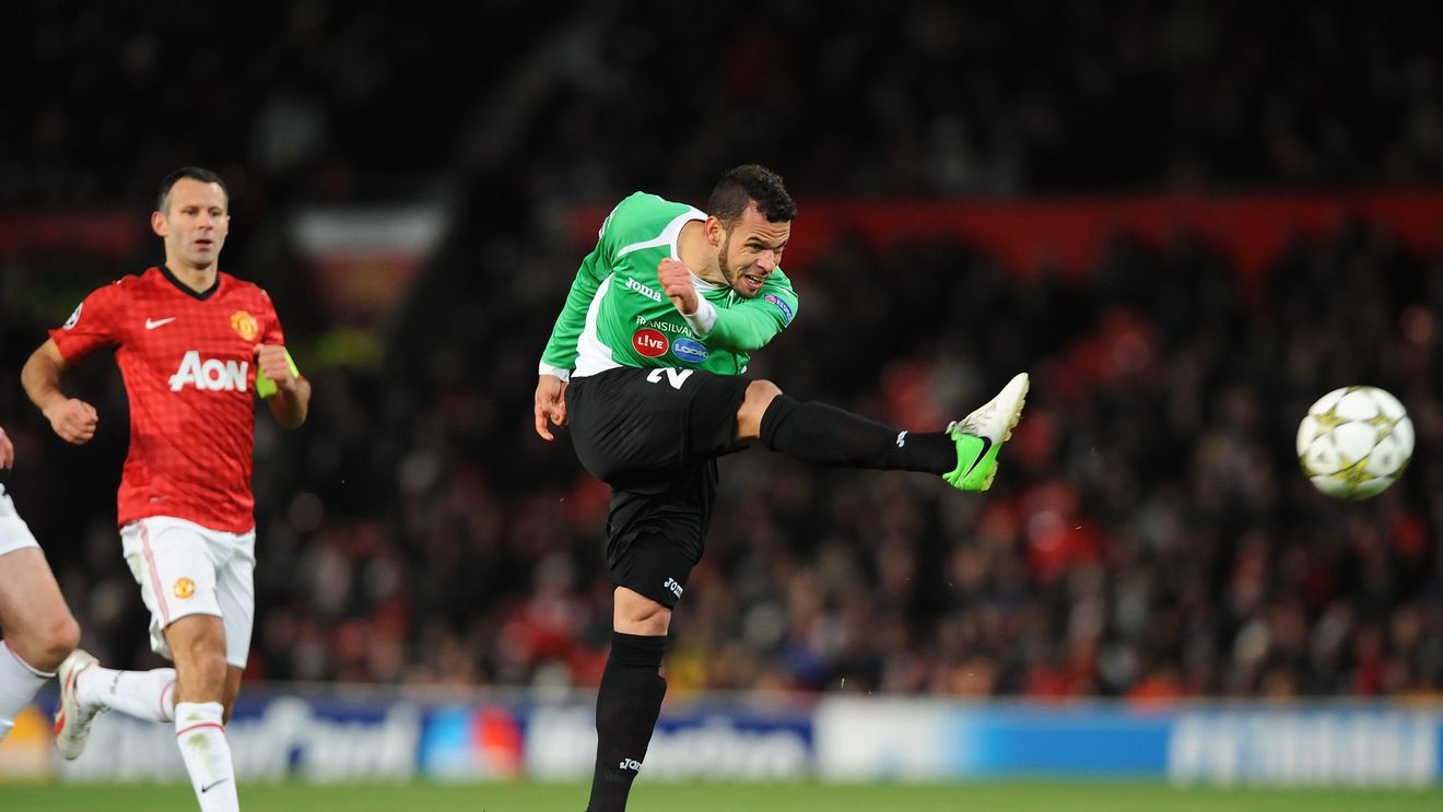 FOTO Giggs a avut cel mai bun loc la golul CFR-ului!** "Senzațional!" 'Clujeanul' remarcat de starul lui United: