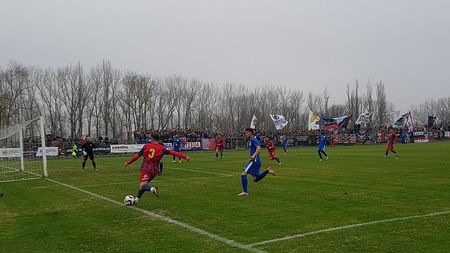 AS Romprim - Steaua 0-9. Echipa lui Lăcătuș termină turul pe primul loc, peste Academia Rapid! Mirea a marcat  "la foc automat", Peluza Sud a avut un mesaj dur: "AMFB, LPF, FRF aceeași mizerie"
