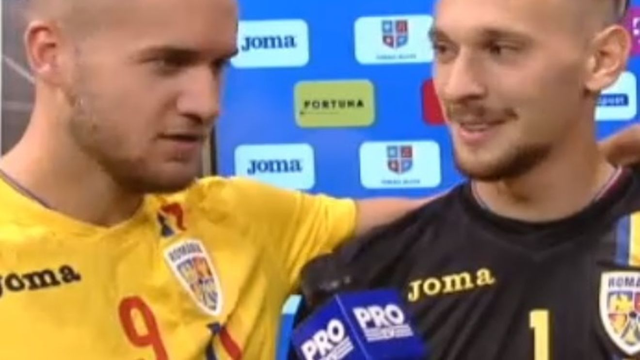 Moment fabulos, în direct la TV! Pușcaș l-a întrerupt pe căpitanul Radu: "Mă apuc de box! Declarațiile lui mă fac să mă bat cu toată lumea". Replica portarului + mesajul transmis de liderul naționalei U21: "Bunicule, să nu mă aștepți la țară. Merg la EURO!"