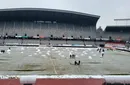 Se mai joacă diseară U Cluj cu Rapid București? Cum arată gazonul stadionului din Ardeal, după ce a nins în abundență! FOTO PROSPORT