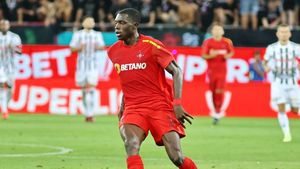 De asta l-a numit Gigi Becali „cel mai bun fundaș central din România”! Joyskim Dawa, primul gol pentru FCSB, împotriva lui Saburtalo Tbilisi!