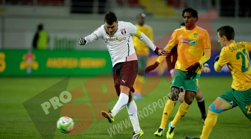 Yazalde duce Astra la șase puncte de Steaua! Astra - Vaslui 1-0