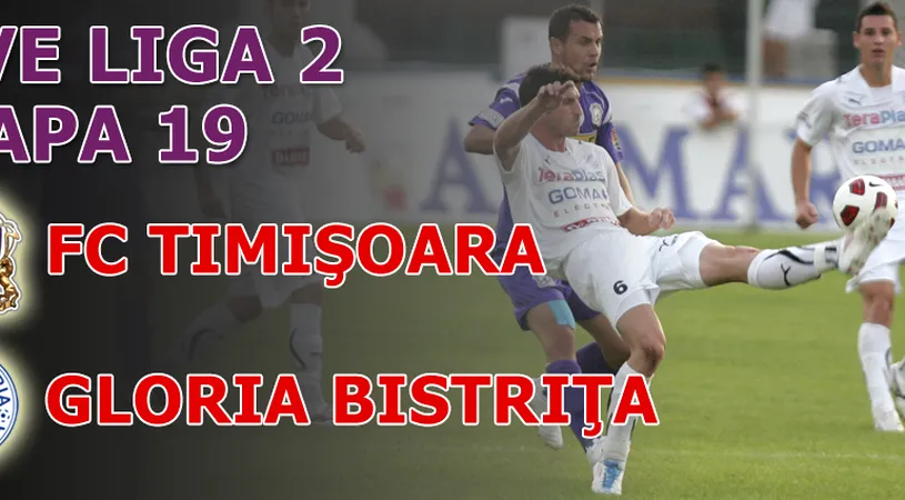 FC Timișoara - Bistrița 1-1!** Gloria rămâne lider