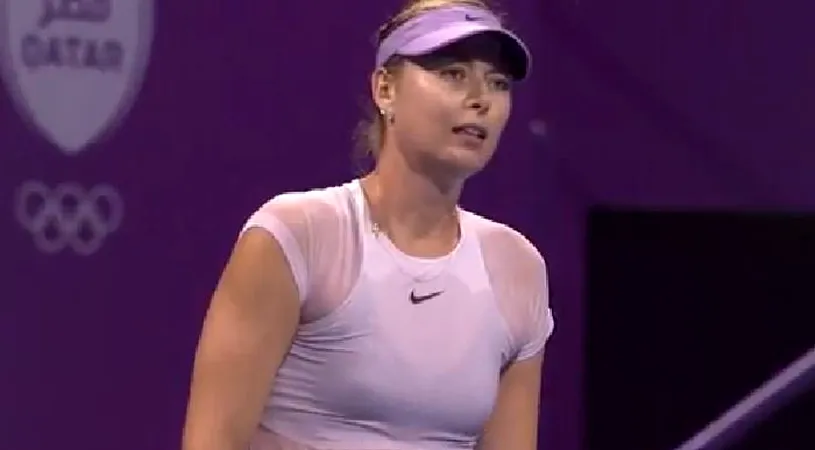 Maria Șarapova nu înțelege ce s-a întâmplat în meciul cu Monica Niculescu: 