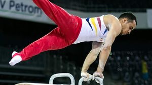 El e RoboCop din gimnastică! Are zece șuruburi în corp!