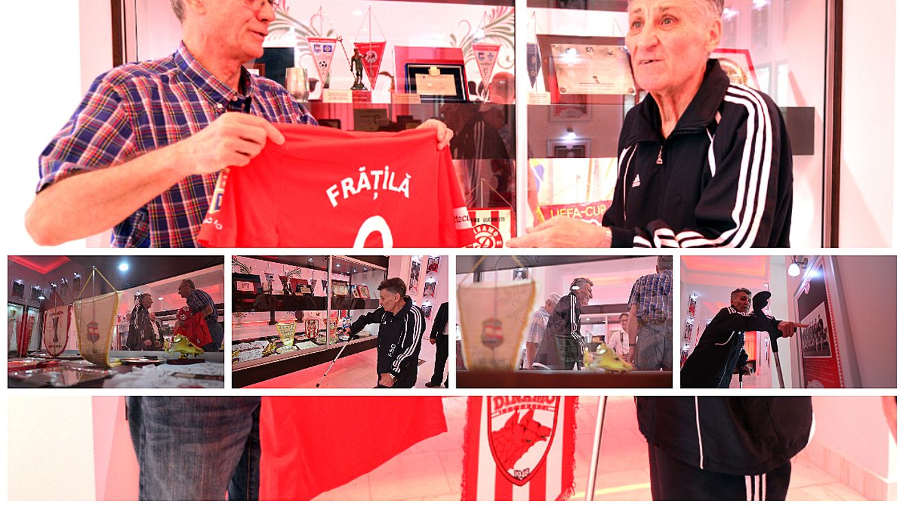 Gloria și tablourile. Recunoștință pentru Titi Frățilă. După articolul din ProSport, șefii dinamoviști au deschis muzeul special pentru fostul atacant . FOTO